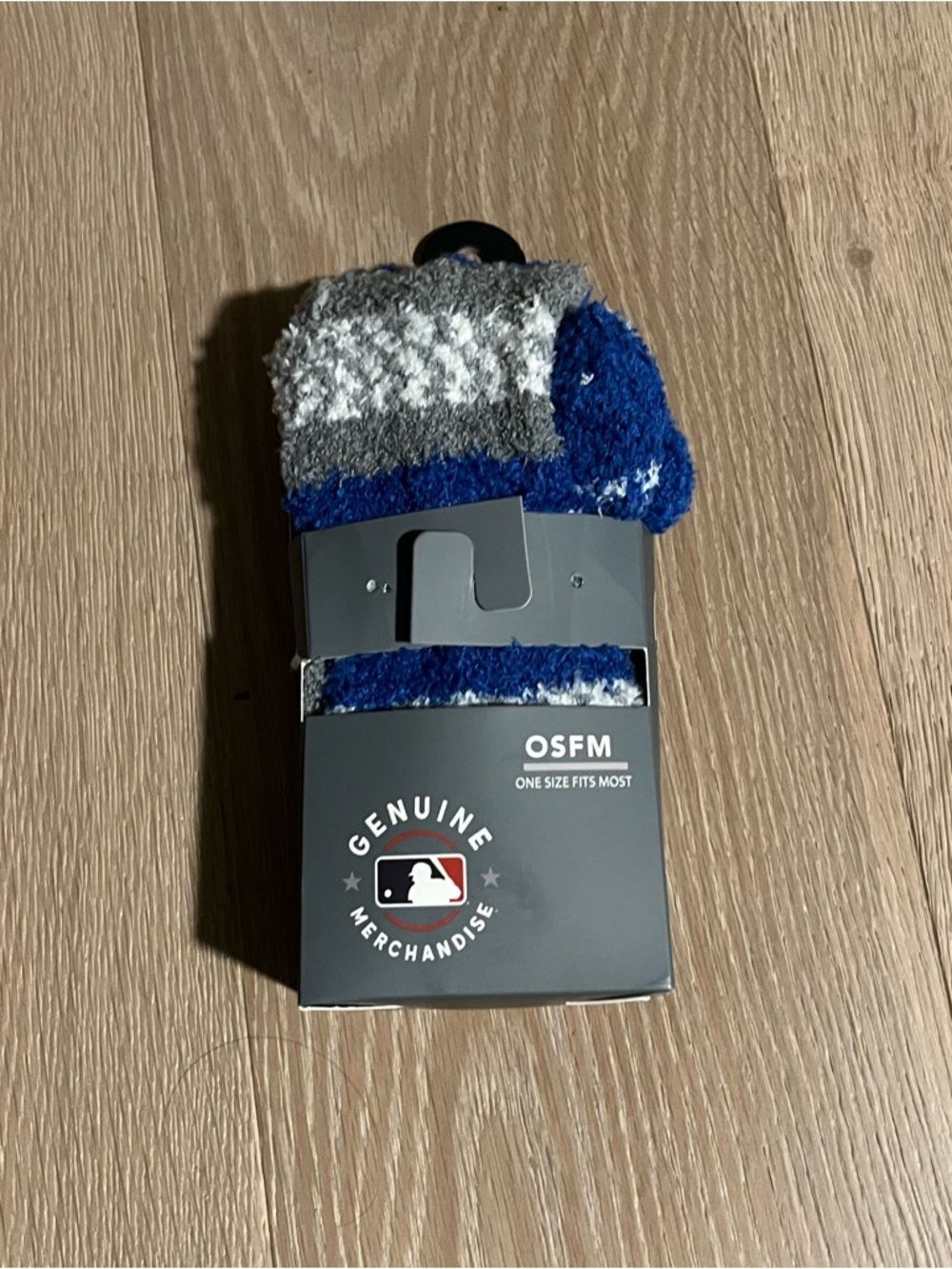 Brand new dodgers Socks Blue Gray Striped Knit Cozy Winter